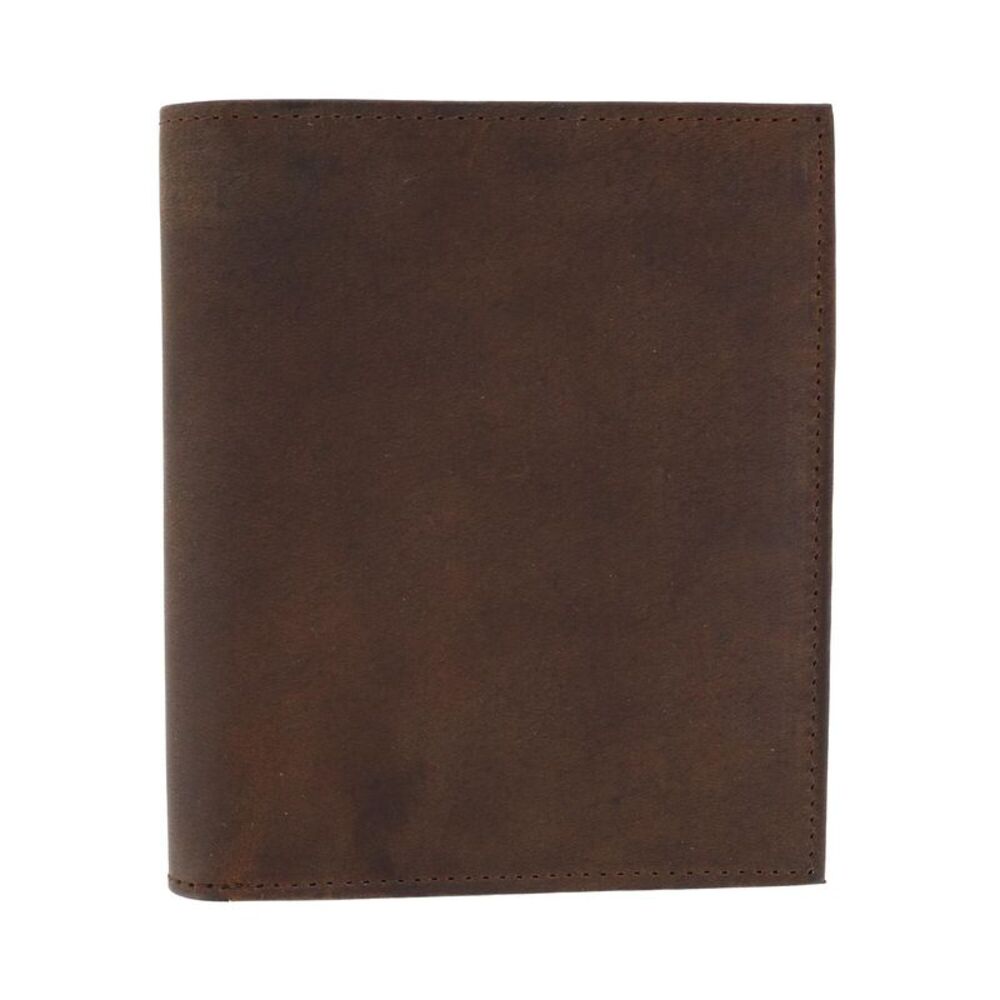 CTM Men's Distressed Hunter Leather RFID Hipster Wallet